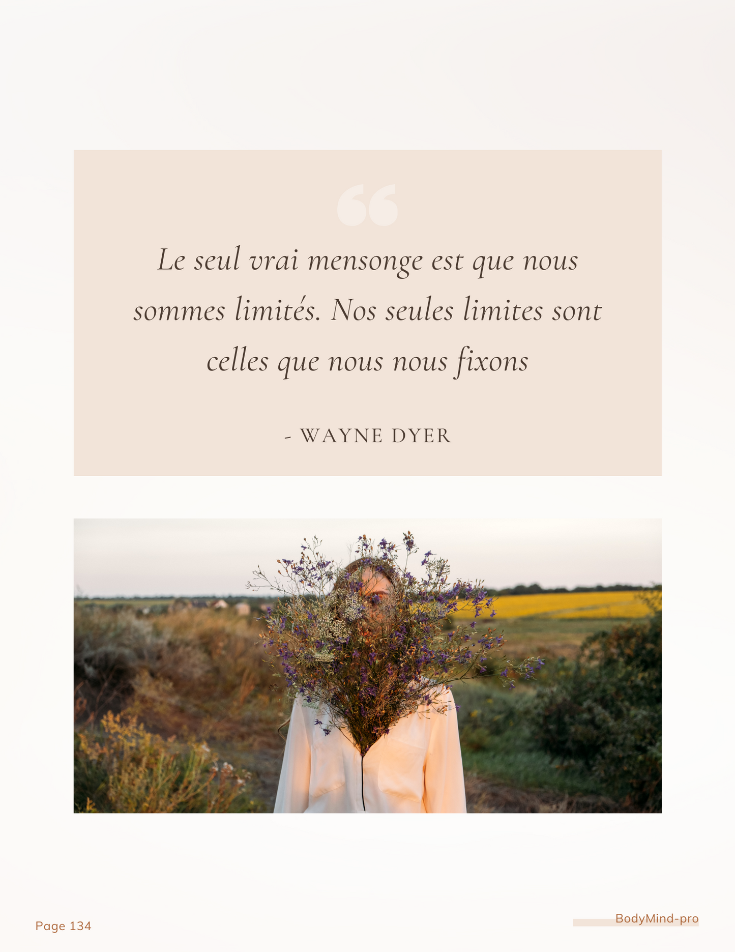 Notre programme conciliant nutrition, activité physique et développement personnel, ainsi que de nombreux conseils bien-être pour révéler le meilleur de vous-même.